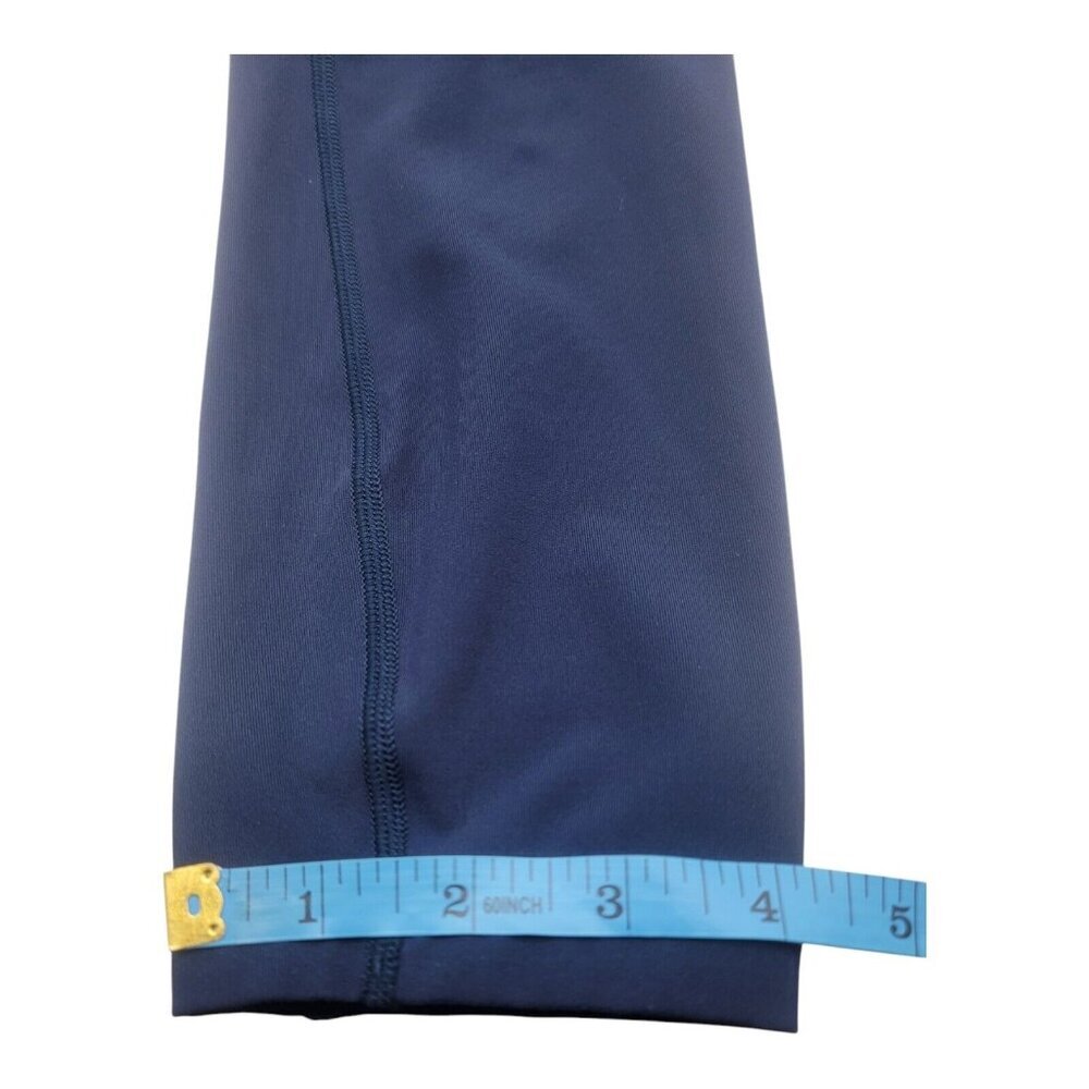 Lululemon Pant Women 4 Time To Sweat Crop *23" True Navy W6AMDS Full-On Luxtreme - Picture 4 of 9